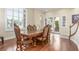 Formal dining room with hardwood floors at 9992 Peak Lookout St, Las Vegas, NV 89178