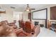 Impressive media room with plush seating, projector screen, and high-end audio equipment at 9992 Peak Lookout St, Las Vegas, NV 89178
