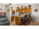 Well-designed kitchen with a breakfast bar and appliances, offering convenience for meal preparation and casual dining at 1187 Mohave Dr, Mesquite, NV 89027