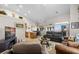 Spacious living room with vaulted ceiling and a view into the kitchen at 1187 Mohave Dr, Mesquite, NV 89027