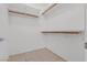 A bare walk-in closet with ample space and built-in shelving for organization at 1735 Black Fox Canyon Rd, Henderson, NV 89052