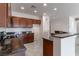 Spacious kitchen featuring sleek countertops, modern appliances, and ample cabinet space at 2056 Bay Thrush Way, North Las Vegas, NV 89084