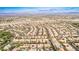 Panoramic aerial view of an expansive residential community with desert landscaping and distant mountain views at 213 Villa Borghese St, Las Vegas, NV 89138