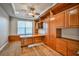 Bright office with custom wood built-ins and hardwood floors at 213 Villa Borghese St, Las Vegas, NV 89138
