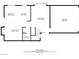 Detailed floorplan showing layout of the house, including the kitchen, bedrooms, and living areas at 2316 Pine Bluff Ct, Las Vegas, NV 89134
