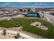 Aerial view of community amenities including a dog park and tennis court at 2395 Arrington Ave, North Las Vegas, NV 89086