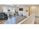 Spacious upstairs loft with exercise equipment, TV, and a window view, perfect for relaxation or workouts at 2497 Birch Hollow St, Henderson, NV 89044
