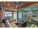 Covered patio featuring outdoor seating and a dining area, perfect for entertaining at 2497 Birch Hollow St, Henderson, NV 89044