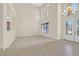 Spacious foyer with high ceilings and a decorative chandelier at 2753 Kildrummie St, Henderson, NV 89044
