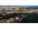 Wonderful evening view of the Las Vegas skyline and surrounding neighborhood at 3111 Bel Air Dr # 27E, Las Vegas, NV 89109