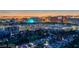 Wonderful sunset view of the Las Vegas skyline and surrounding neighborhood at 3111 Bel Air Dr # 27E, Las Vegas, NV 89109