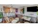 Spacious living area showcasing hardwood floors, an open floor plan, and modern finishes at 322 Karen Ave # 601, Las Vegas, NV 89109