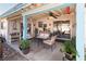 Inviting covered patio with comfortable seating, perfect for outdoor relaxation and entertaining at 3236 Manzanita Ln, Laughlin, NV 89029