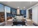 Beautifully decorated living room with floor-to-ceiling windows and city views at 3726 Las Vegas Blvd # 606, Las Vegas, NV 89158
