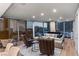 Comfortable living room with stylish furnishings, hardwood floors and expansive city views at 3726 Las Vegas Blvd # 606, Las Vegas, NV 89158