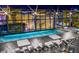 Rooftop pool with city views and many lounge chairs at 3726 Las Vegas Blvd # 606, Las Vegas, NV 89158