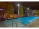 Enjoy the rooftop pool with skyline views of the city at night at 3726 Las Vegas Blvd # 606, Las Vegas, NV 89158