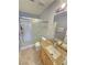 This beautiful bathroom features a walk-in shower and tile floors at 451 Rumford Pl, Henderson, NV 89074