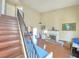 An open floor plan of the living room with hardwood floors at 451 Rumford Pl, Henderson, NV 89074