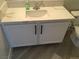 Modern bathroom showcasing vanity with a new countertop and stylish cabinet at 4555 E Sahara Ave # 226, Las Vegas, NV 89104