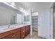 Bathroom features double sinks, vanity and built in shelving for storage at 508 Cadence View Way, Henderson, NV 89011