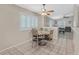 Cozy dining area with tile flooring, natural light, and easy access to the living spaces at 5109 Midnight Oil Dr, Las Vegas, NV 89122