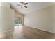 Bright bedroom with a sliding glass door offering backyard views at 5725 Cedar Ave, Las Vegas, NV 89110