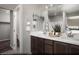 Elegant primary bathroom features dual sinks, modern fixtures, and a walk-in closet at 620 Bellus Pl # Lot 168, Henderson, NV 89015