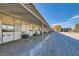 Interior view of horse stalls featuring ample shelter, and gravel ground at 6325 Guy Ave Ave, Las Vegas, NV 89131