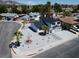 Inviting exterior view of a renovated home, highlighting its modern design and xeriscaped front yard at 652 Del Prado Dr, Boulder City, NV 89005