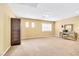Bright loft area with carpet flooring, built in cabinet and vanity at 6558 Musette Ave, Las Vegas, NV 89139