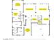 Layout of the home, showing the primary suite, living spaces, kitchen, and gated courtyard entry at 7511 Bridlehorne Ave, Las Vegas, NV 89131