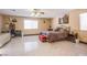 Large main bedroom features a ceiling fan and two beds at 7801 Olympus Ave, Las Vegas, NV 89131