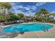 Large community pool surrounded by well-maintained landscaping, mature trees and plenty of open space at 7952 Diamond Rock Way # 102, Las Vegas, NV 89128