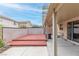 Charming backyard featuring a pergola covered patio, a wooden deck, and a well maintained yard at 8221 Stoneheather Ct, Las Vegas, NV 89117