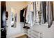 Organized walk-in closet with ample hanging space at 83 E Agate Ave # 207, Las Vegas, NV 89123