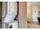 Convenient in-unit laundry area with stacked washer and dryer at 83 E Agate Ave # 207, Las Vegas, NV 89123