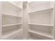 Custom walk-in closet features drawers and shelving at 9025 Loggers Mill Ave, Las Vegas, NV 89143