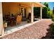 Covered patio with outdoor furniture at 9355 W Viking Rd, Las Vegas, NV 89147