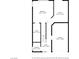 Home's first floor plan with bedroom, bonus room, bathroom, laundry, foyer, and garage at 9431 Mad Dog St, Las Vegas, NV 89178