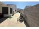 Practical side yard featuring a concrete path with utility access and a well-maintained exterior at , Las Vegas, NV 89110