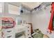 Walk in closet with shelving, drawers and a vanity at 3192 Tullio Way, Henderson, NV 89052