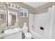 Clean bathroom featuring a shower-tub combination, sink, and toilet at 3659 Gerri Bay Ln, Las Vegas, NV 89147