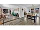 Open-concept living spaces with hardwood floors, recessed lighting, and neutral paint at 4419 Lorna Pl, Las Vegas, NV 89107