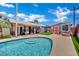 Beautiful backyard pool featuring a pristine swimming area and well-maintained concrete patio at 4419 Lorna Pl, Las Vegas, NV 89107