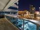 Balcony view featuring Las Vegas cityscape, building architecture, and parking area at 4471 Dean Martin Dr # 1109, Las Vegas, NV 89103