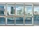 A close up of the spectacular city views from the unit's balcony with floor to ceiling windows at 4471 Dean Martin Dr # 1109, Las Vegas, NV 89103