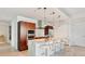 Modern kitchen features granite countertops, pendant lighting, an island with seating, and stainless appliances at 4471 Dean Martin Dr # 1109, Las Vegas, NV 89103