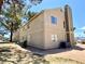 A well-maintained exterior view of the condo building, with visible AC units at 4682 Leeann Ln, Las Vegas, NV 89121