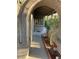 Arched entryway leading to the front door of this charming property at 5353 Hollow Brook Ave, Las Vegas, NV 89142